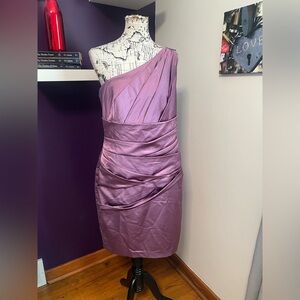 David’s Bridal One Shouldered Dress Style 85106